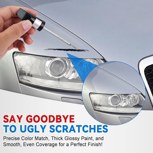 Touch Up Paint for Cars, Silver Car Paint Touch Up Pen, Car Paint Scratch Repair, Auto Paint Repair Pen, Professional Seamless Coverage, Color Accurate, Long lasting Adhension, Fast Drying - color: Universal Silver