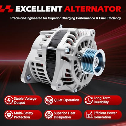 New Alternator 11538 Fit for Murano 2015-2017 3.5L V6/JX35 2013 - size: 11538