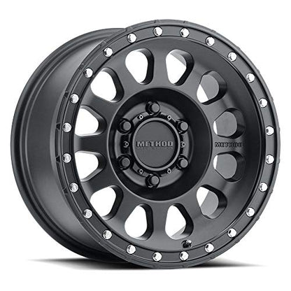 315 Custom Wheel - Matte Black Rims - 17" x 9", -12 Offset, 6x139.7 Bolt Pattern, 106.25mm Hub