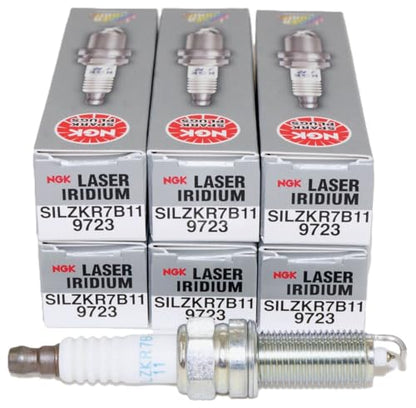 NGK Spark Plug SILZKR7B11 9723 Pack of 6