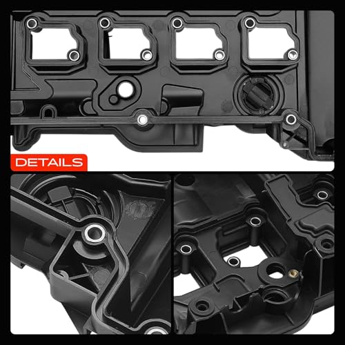 A-Premium Engine Valve Cover with Valve Cover Gasket Compatible with Mercedes-Benz C180 2011-2012, C200/E250 2011-2014, C250 2012-2015, E200 2012-2013, SLK200/SLK250 2012-2015, L4 1.8L
