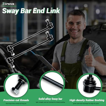 ‎‎K750297 2PCS Front Stabilizer Sway Bar End Links for Acura 2007 2008 2009 2010 2011 2012 RDX (TB1/TB2), Compatible With Honda 2007 2008 2009 2010 2011 2012 2013 2014 2015 2016 CR-V - size: K750297-2PC