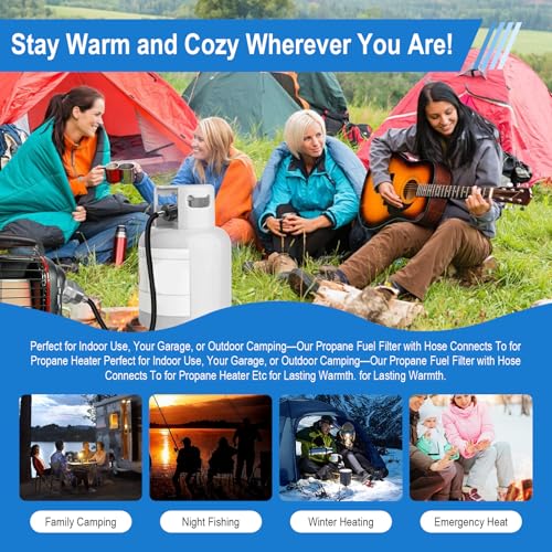 F273704 10FT Propane Hose Fits for Portable Heaters & Grill Etc, Heater Propane Hose with POL Fitting Connect 5-40 lb Propane Tanks, for Grill Propane Hoses, CSA Certified. - style: 273704 10FT Propane Adapter Hose for Heater Series