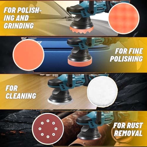 5" Cordless Car Buffer Polisher for Makita 18V Battery, Bare Tool