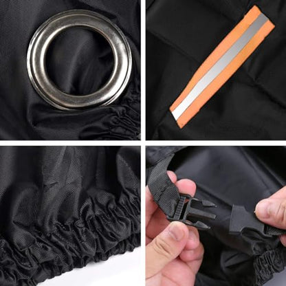 Waterproof Motorcycle Cover 190T 116 x 41 x 49 inches - size: 116 x 41 x 49 inches