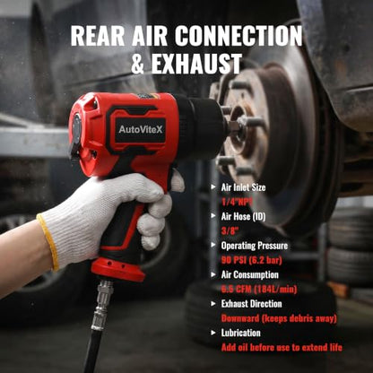 1/2" Composite Air Impact Wrench, 1,560 Nm Max Loosening Torque