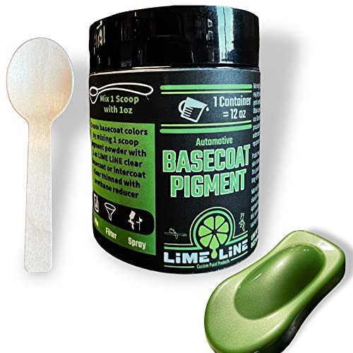 LiME LiNE Base Coat Maker Pigment Powder, Automotive Grade, Basecoat (Metallic Green Pearl) - color: Metallic Green Pearl