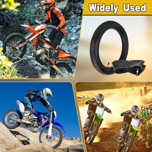 (2-Pack) 3.00-12 (80/100-12) Heavy Duty Dirt Bike Inner Tubes TR4 Valve - size: 3.00-12" (80/100-12")