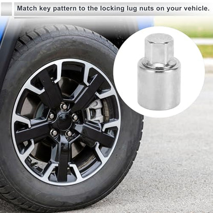 Vehicle Wheel Lock Lugnut for Jeep Compass #808 Anti-theft Screw Nut Removal Key Socket 1pc - size: 808