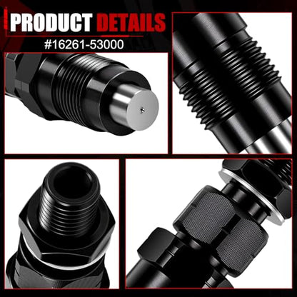 16032-53900 Fuel Injectors Set of 4 Compatible with Kubota V1505 Engine - color: F-16032-53902