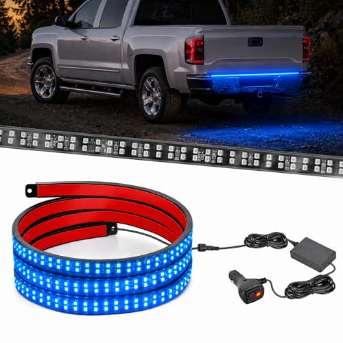 Nilight 60 Inch 360 LED Tailgate Strobe Light Strip Blue - color: 60" Tailgte Strobe Blue