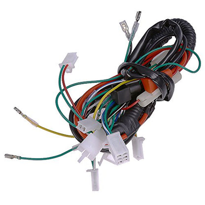 Anxingo Electric Start Wire Loom Wiring Harness Quad Complete Harness Fit for Chinese ATV UTV Quad 4 Wheeler 50cc 70cc 90cc 110cc