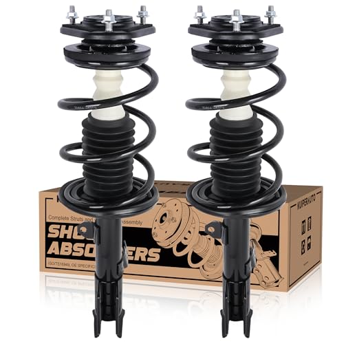 KUIPERAUTO 2PCS Front Struts 572598 572597,Shocks Absorbers & Coil Spring Assembly Compatible for 2009-2012 Toyota Corolla, for 2011-2013 Mateix (FWD/AWD) 2.4L L4 Replacement - size: 2x Rear Struts, style: 2009-2013 Corolla 2.4L