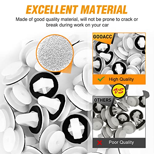 GOOACC 50Pcs Car Door Trim Panel Retainer Clips for Mazda - color: 50Pcs Door Trim Panel Retainer