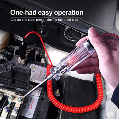 2PCS Automotive Circuit Tester, 6-24V with Replacement Indicator Light - size: 2-Packs