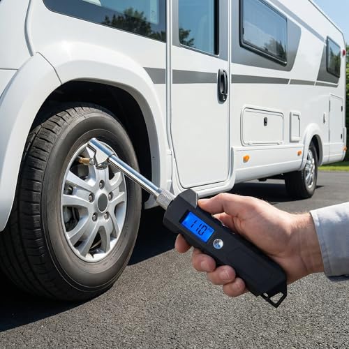 Digital Tire Pressure Gauge 0-230 PSI for Truck RV