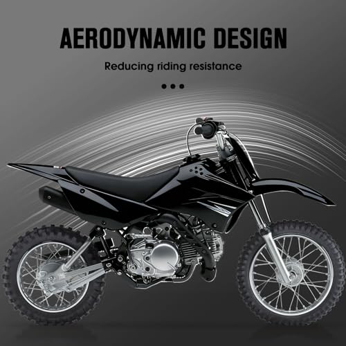 CHANGCHENG Dirt Bike Plastic Kits for KLX 110/KLX 110L 2011-2026 Black - color: Black, size: Complete Fender Kit