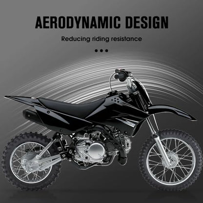CHANGCHENG Dirt Bike Plastic Kits for KLX 110/KLX 110L 2011-2026 Black - color: Black, size: Complete Fender Kit