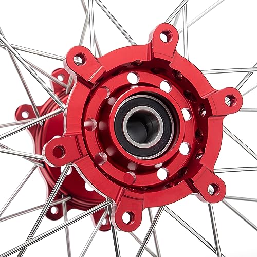 TOFR CNC 17"x4.25" Spoke Rear Wheel Rim for Surron Sur-Ron Ultra Bee Red - color: Red, size: N/A Front 17" Rear