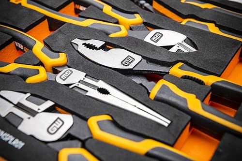 GEARWRENCH 5 Piece Pitbull Pliers Set in Foam Storage Tray| GWMSPLR01