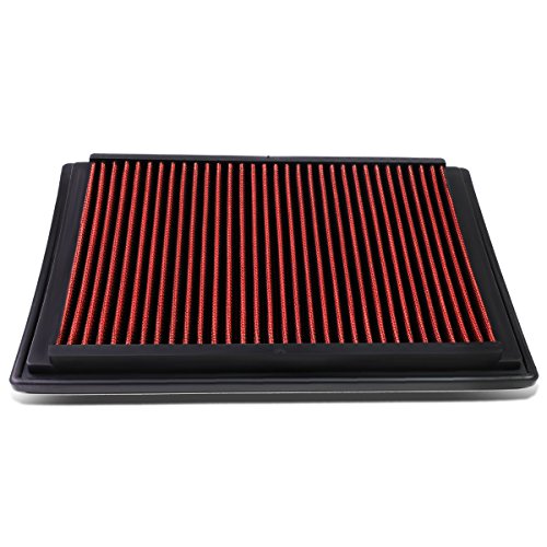 DNA Motoring AFPN-085-RD Washable Drop In Panel Air Filter Enhance Engine Performance [Compatible with 04-08 F150 / 05-07 F250 & F350 / 05-06 Expedition& Excursion / 05-08 Mark LT / 05-06 Navigator] - style: 04-08 F150 5.4L