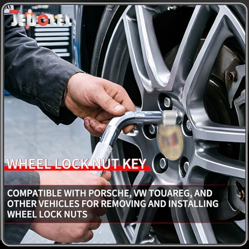 ABC-57 21Pt Outer Ring 4mm Wheel Locking Nut Key for Porsche VW - color: ABC-57 Outer ring thickness: 4mm