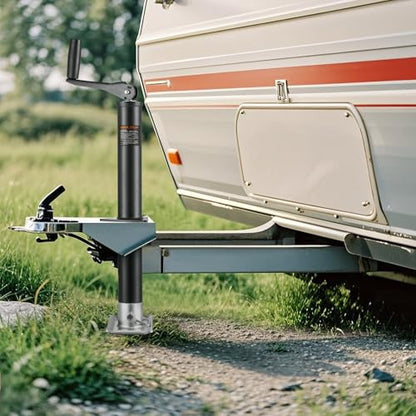 VEVOR 2000 lbs A-Frame Trailer Jack, 13-3/4 Inches Vertical Travel, Trailer Jack Stand with Handle for Horse - size: 2000 lbs (13-3/4 inch Stroke)
