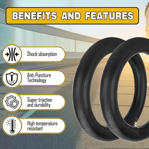 (2-Pack) 3.00-12 (80/100-12) Heavy Duty Dirt Bike Inner Tubes TR4 Valve - size: 3.00-12" (80/100-12")