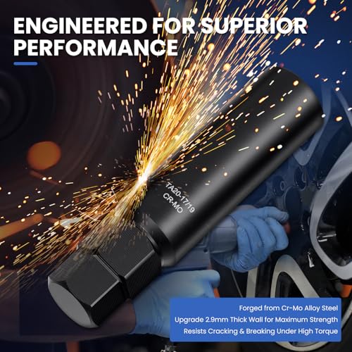 10 Spline Lug Nut Key Set, 3-Piece Thick Wall Spline Socket Set - size: 3PCS Spline Lug Nut Socket Set