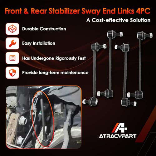 Sway Bar Links Fits 01-06 Toyota Highlander Avalon Camry Solara Venza ES300 - size: Front & Rear