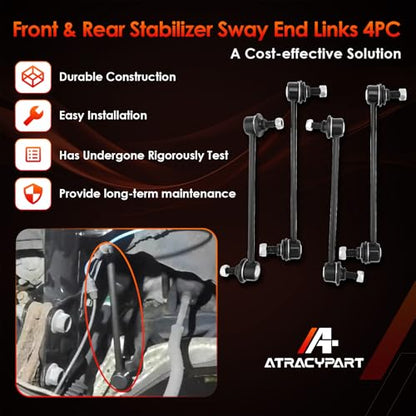 Sway Bar Links Fits 01-06 Toyota Highlander Avalon Camry Solara Venza ES300 - size: Front & Rear