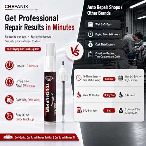 Touch Up Paint Pen for Tesla Model 3/Y/S/X (Quicksilver(PN00))–Exact Color Match Car Paint Scratch Repair, 2-in-1 Brush & Pen, DIY Chip & Scratch Fix,Automotive Scratch Repair Pen - color: Quicksilver(PN00)