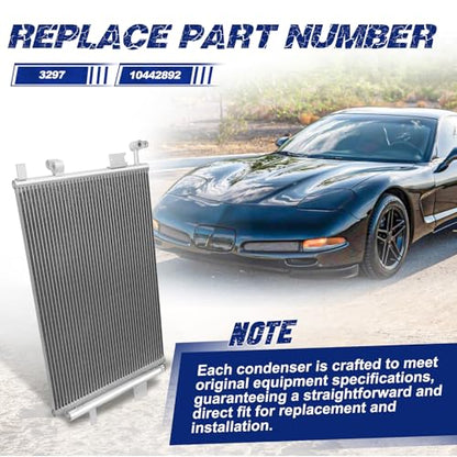 Air Conditioning A/C Condenser Compatible with Cadillac XLR/Chevrolet Corvette SSR # 3297, 10442892 - size: OE:3297, 10442892