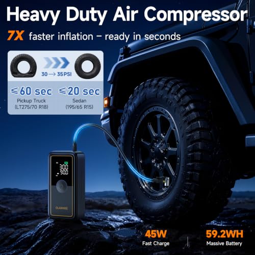 OlarHike 3000A Portable Heavy Duty Jump Starter with Air Compressor