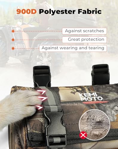 KEMIMOTO ATV Fender Bag Water-resistance Bags With Drink Holder Camo - color: Camo
