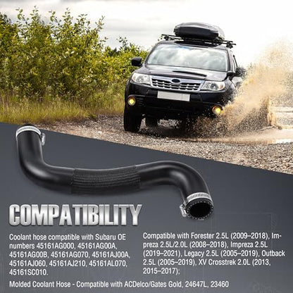 Molded Coolant Hose Compatible with Subaru Forester 2.5L(2009-2018)