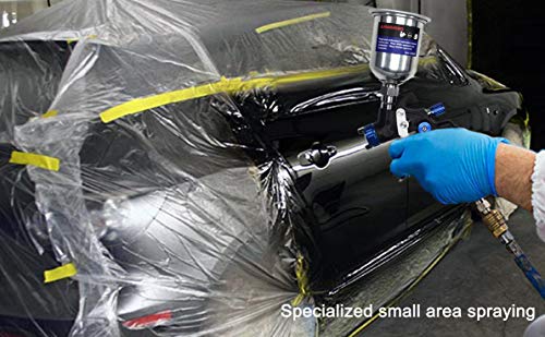 Dynastus Touch Up Composite HVLP Air Spray Gun Auto Car Detail Paint Sprayer Spot Repair, with Filtering and Protective Kits