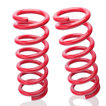2" Front Drop Coil Spring Lowering Kit for 1999-2007 Chevy Silverado/GMC Sierra 1500 (2WD V8 Only),Drop Coils Spring Kit-Red - color: Red, size: 99-07 1500 2"Drop