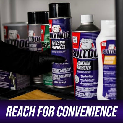 KLEAN-STRIP Bulldog Adhesion Promoter for Polyolefin Plastic Quick Dry Adhesion Promoter for Paint Prep - Fills 320 Grit Scratches - 15 Ounce Aerosol