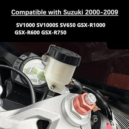Motorcycle Brake Fluid Reservoir Compatible with Suzuki SV1000 - size: Style 3