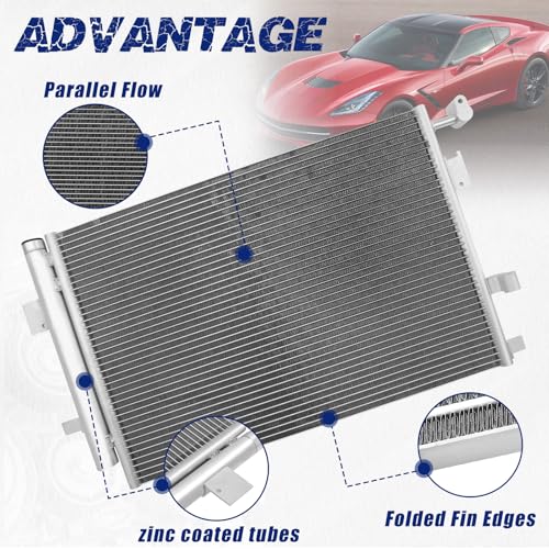 Air Conditioning A/C Condenser Compatible with Cadillac XLR/Chevrolet Corvette SSR # 3297, 10442892 - size: OE:3297, 10442892