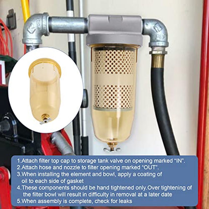 495-4 Fuel Tank Filter Bowl with Drain Valve
