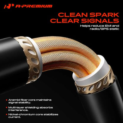 A-Premium 8MM Spark Plug Wires Set of 6, 3.0L V6 OHV