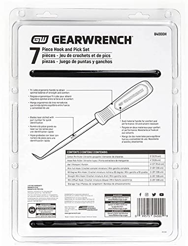 GEARWRENCH 7 Piece Hook & Pick Set | 84000H - size: 7 Pc. Set