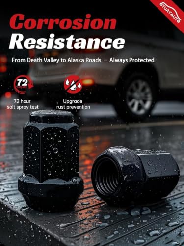 OTUAYAUTO M12x1.5 16PCS ATVLug Nuts - Replacement for Polaris Ranger XP 900 - color: Black, size: M12x1.5, style: 16 PCS