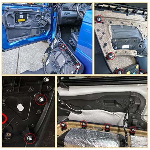 GOOACC 50PCS Door Panel Retainer with Sealer GM:11519031 Hummer H2 2003 - color: 50Pcs Door Panel Retainer