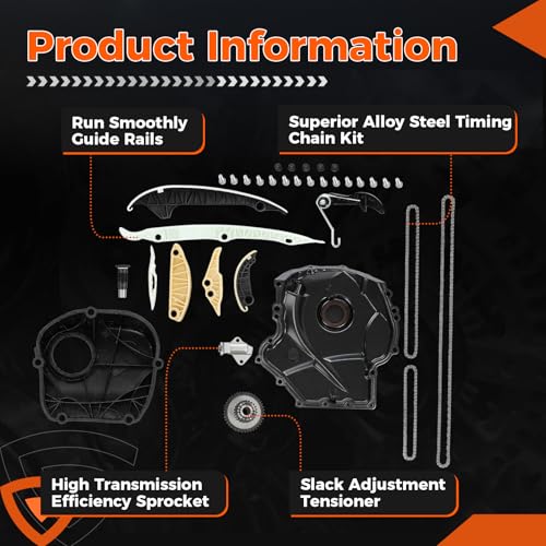 Engine Timing Chain Kit and Cover Gasket EA888 1.8&2.0L For Audi Q5 Volkswagen - size: EA888