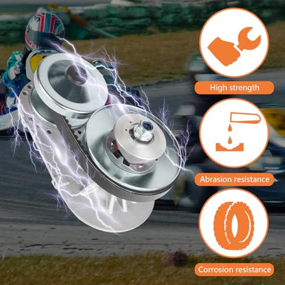 Torque Converter for Predator 212cc Engine, 6.5 HP 3/4" Clutch -30 Series - size: 3/4" CVT Clutch with 1 belt
