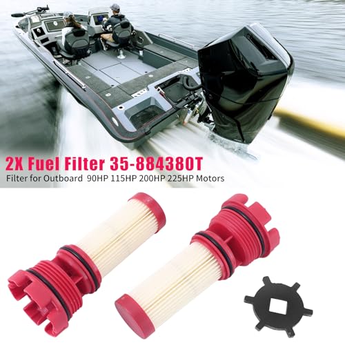 2Pcs Fuel Filter w/Removal Tool for Mercury Optimax Verado Outboard