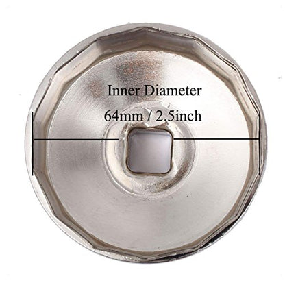 XMHF 64mm/2.5Inch Inner Diameter Oil Filter Wrench, Tool For Car Users